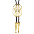 Ornate Pistol Bolo Tie Western Cowboy Formal Necklace