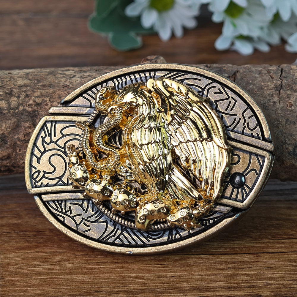 Antique Brass Rodeo Cowboy Western Belt Buckle