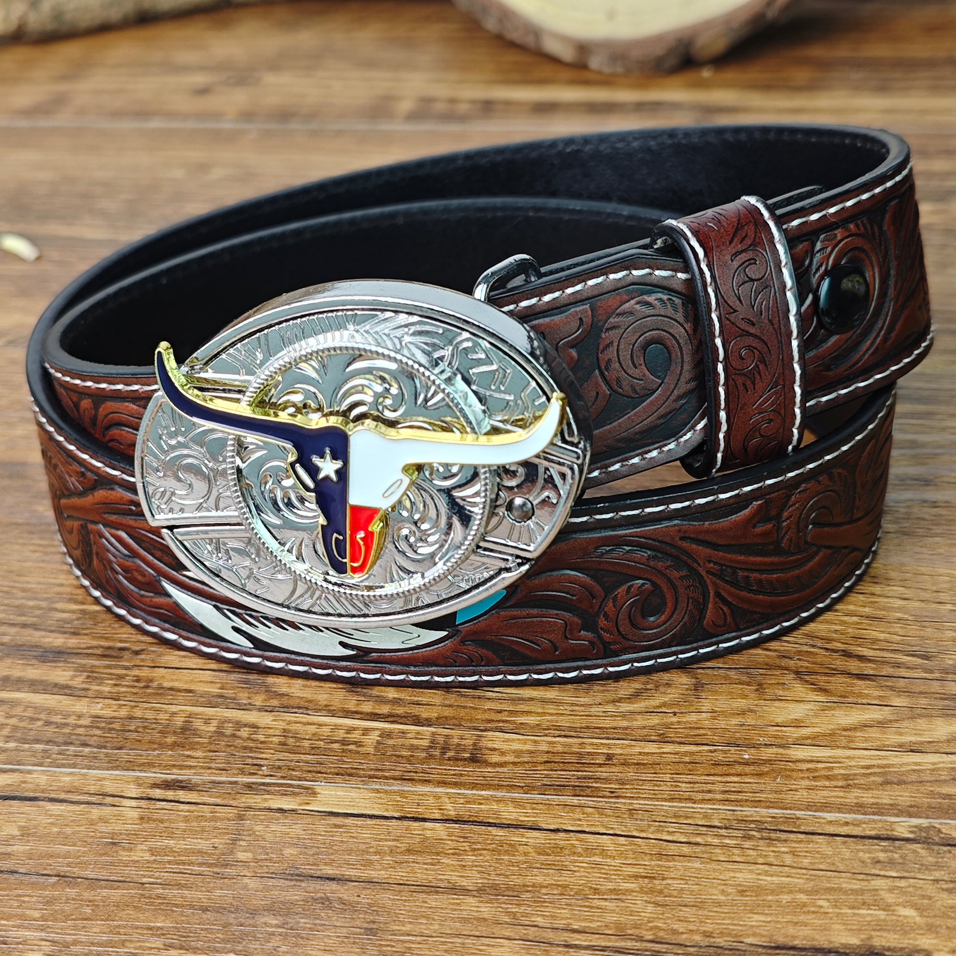 Texas Longhorn Western Belt
