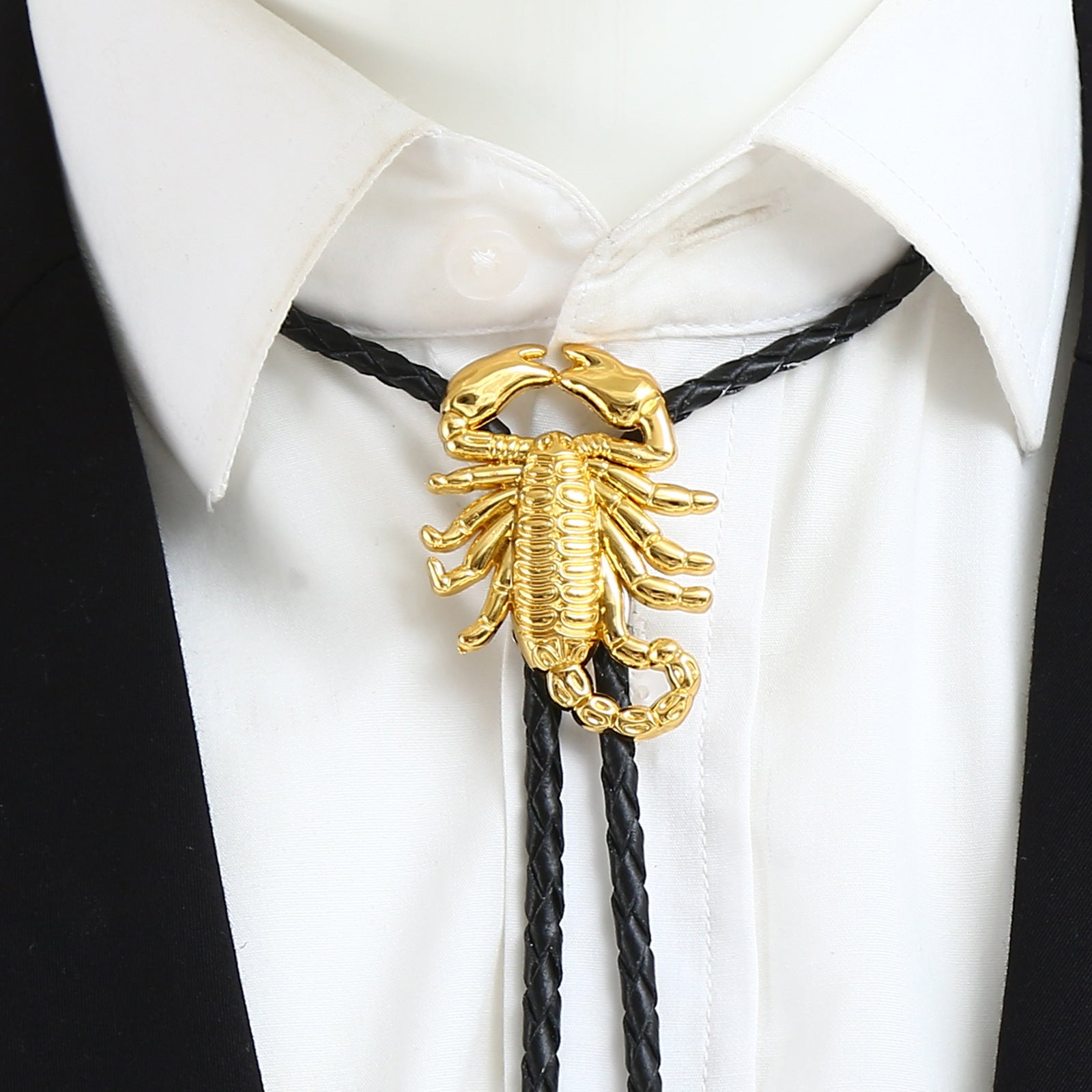 Scorpion Bolo Tie Western Zodiac Statement Necklace for Men and Women