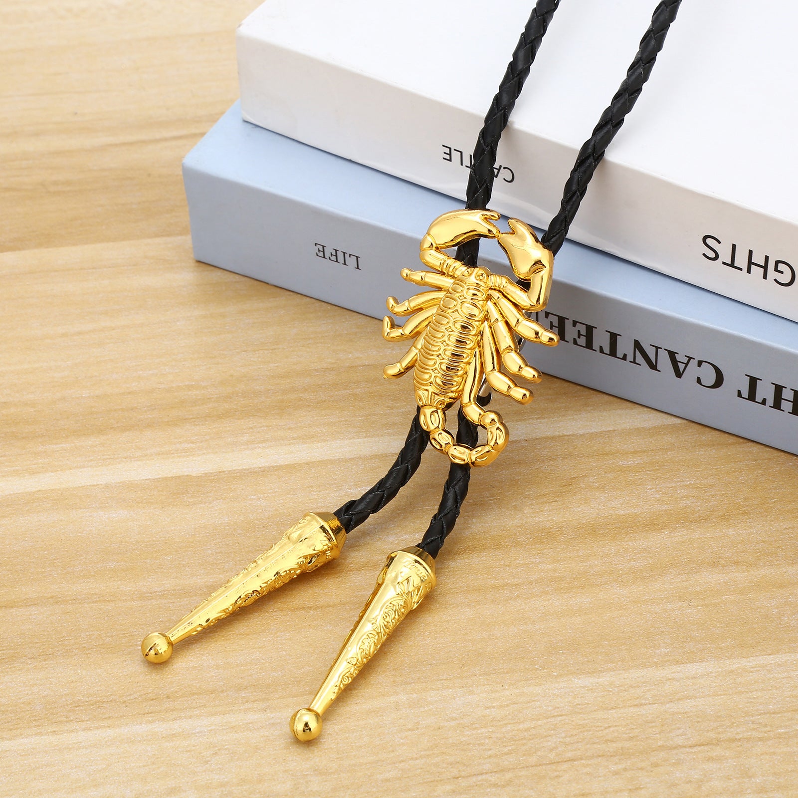 Scorpion Bolo Tie Western Zodiac Statement Necklace for Men and Women