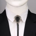 Stone Bolo Tie Native American Style Western Necklace