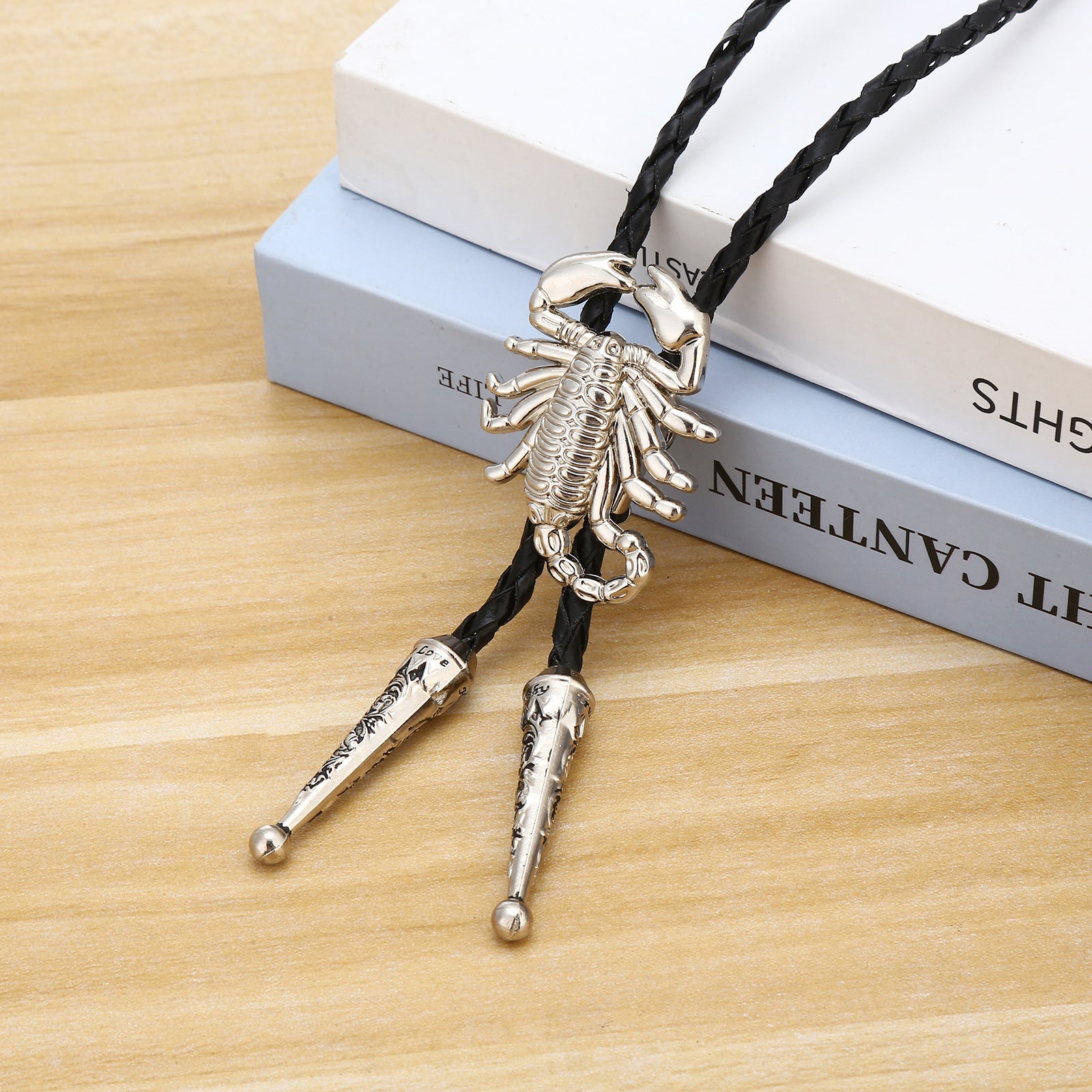 Scorpion Bolo Tie Western Zodiac Statement Necklace for Men and Women