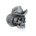 Cowboy Skull Belt Buckle Gothic Western Statement Accessory
