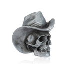 Cowboy Skull Belt Buckle Gothic Western Statement Accessory