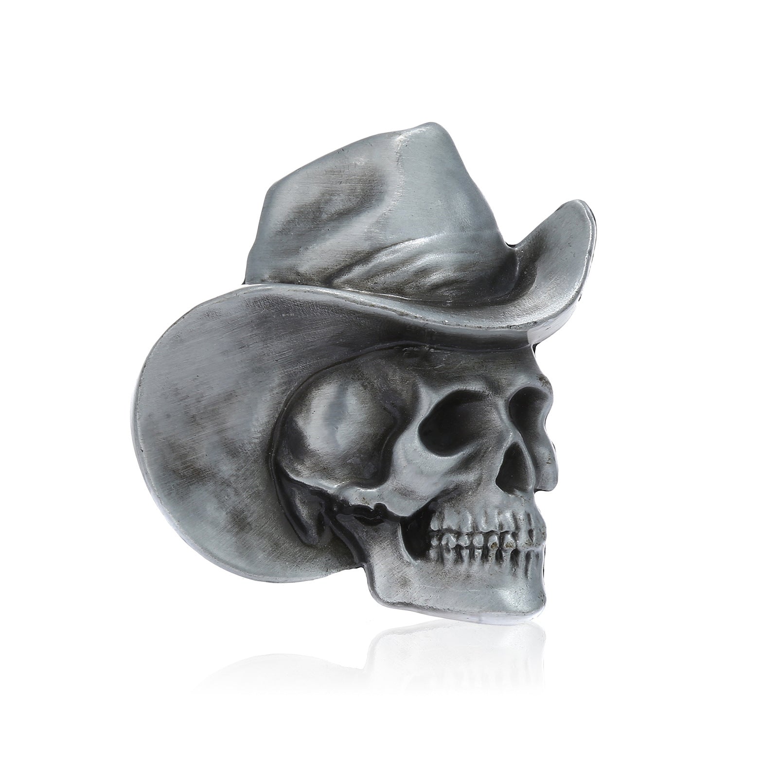 Cowboy Skull Belt Buckle Gothic Western Statement Accessory