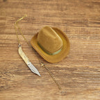 Western Leather Belt Peanut Necklace and Sunflower Ring Set