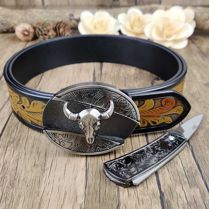 Cool Belt Buckle With Cowboy Country Utility Belt