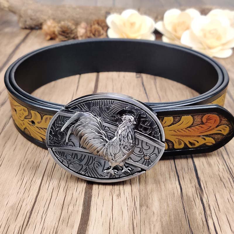 Cool Belt Buckle With Cowboy Country Utility Belt