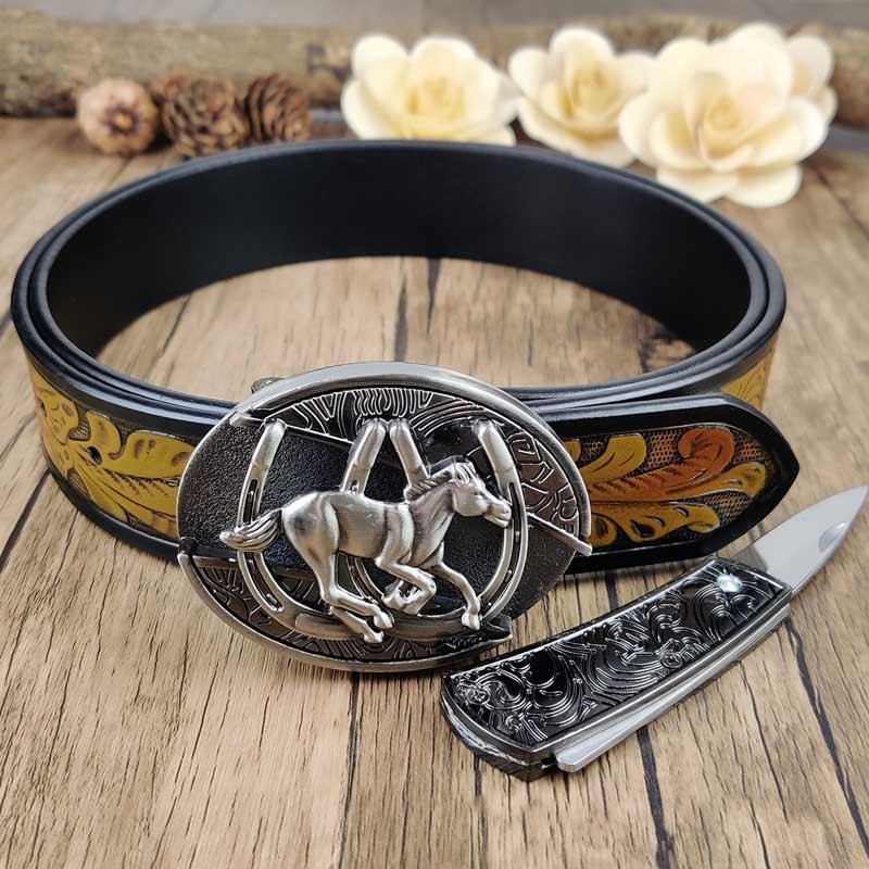 Cool Belt Buckle With Cowboy Country Utility Belt