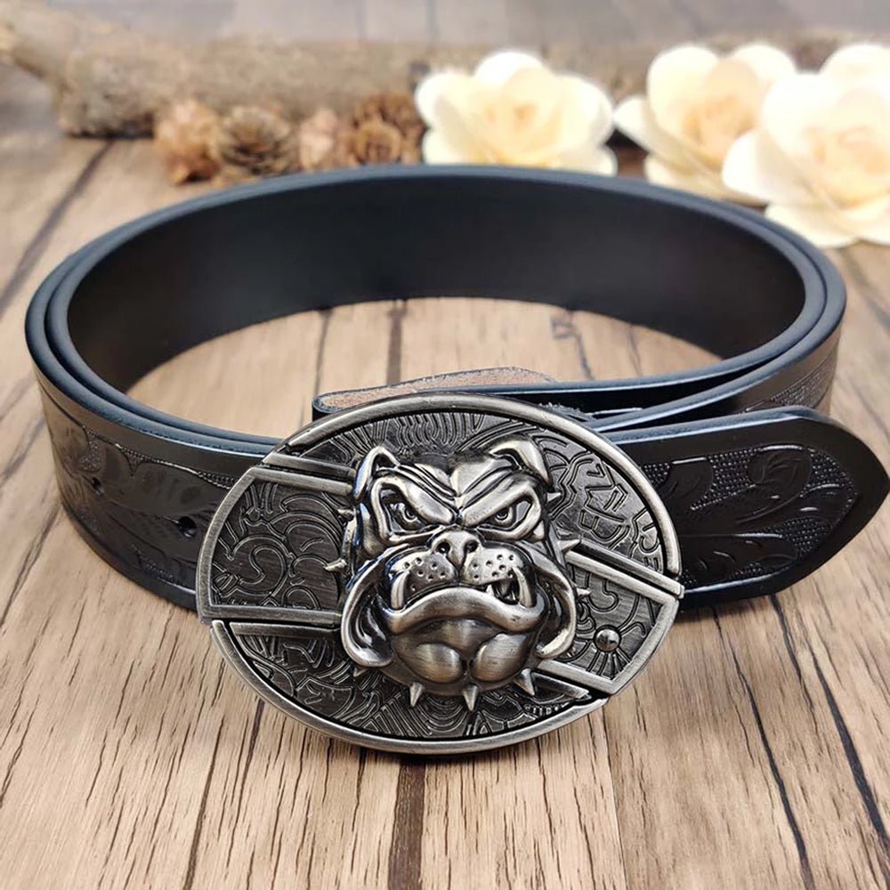 Cool Belt Buckle With Western Black Country Utility Belt