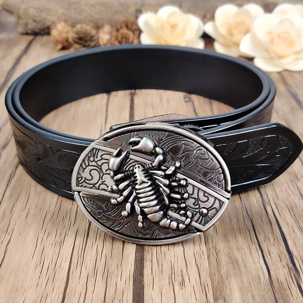 Cool Belt Buckle With Western Black Country Utility Belt