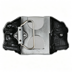 Triple Horse Belt Buckle with Lighter Western Wild Mustang