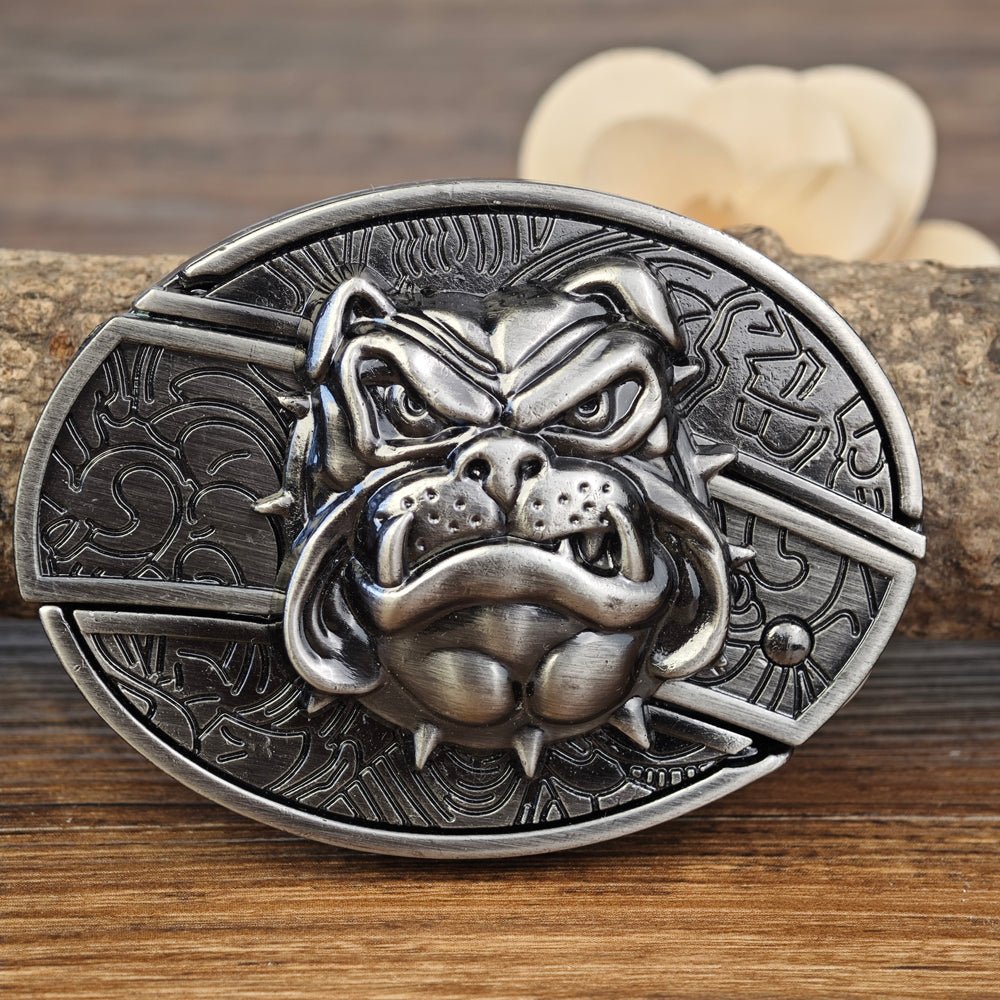 Metal Oval Cowboys Belt Buckle