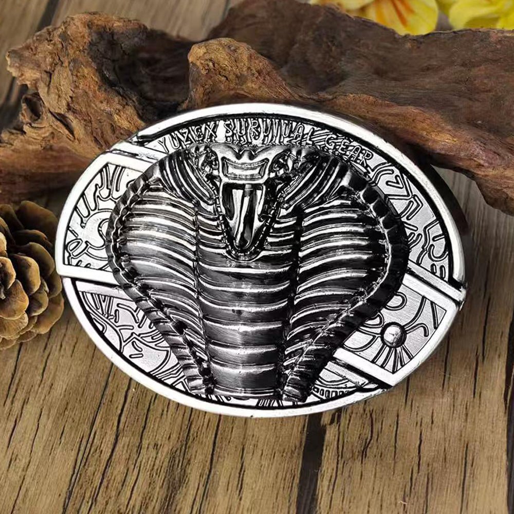 Metal Oval Cowboys Belt Buckle