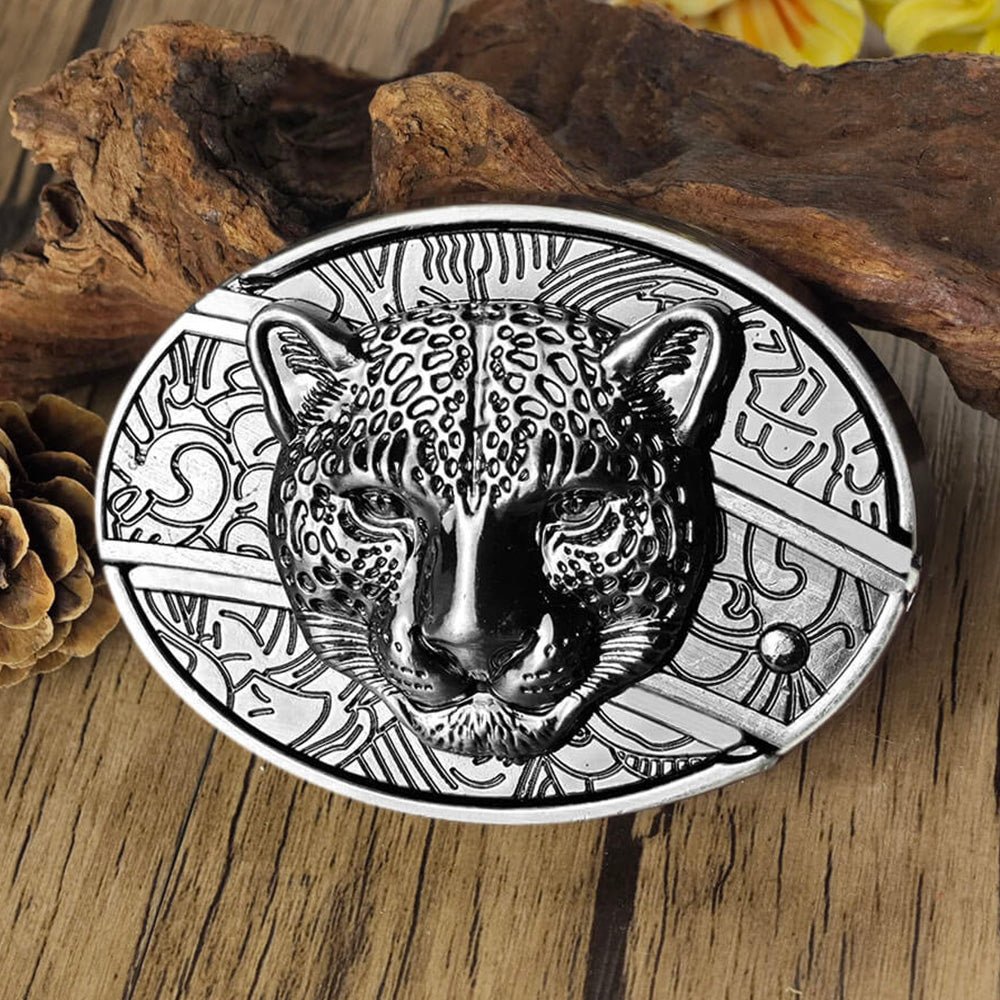 Metal Oval Cowboys Belt Buckle