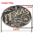 TEXAS Longhorn Pangolin Brown Western Belt Buckle