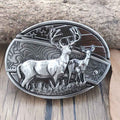 Western Deer Belt Buckle for Cowboys and Cowgirls