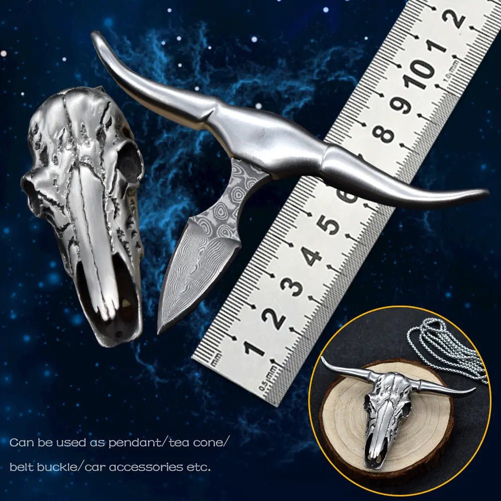 Western Longhorn Skull Necklace